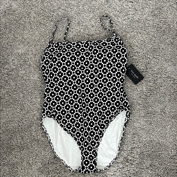 kate spade Other - Kate Spade Black and White Floral One Piece Swimsuit